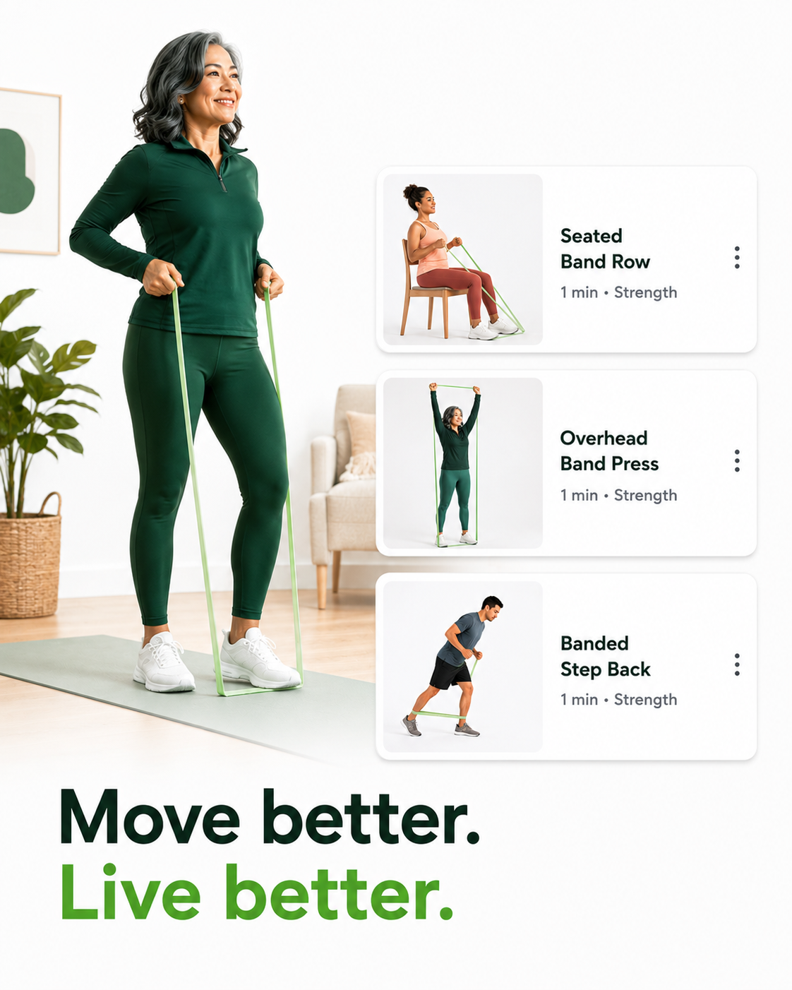 SmartRelief guided strength exercises reviewed by health professionals